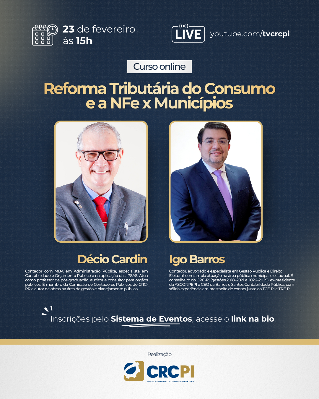 Novo curso virtual do CRC/PI sobre reforma tributária e NF-e